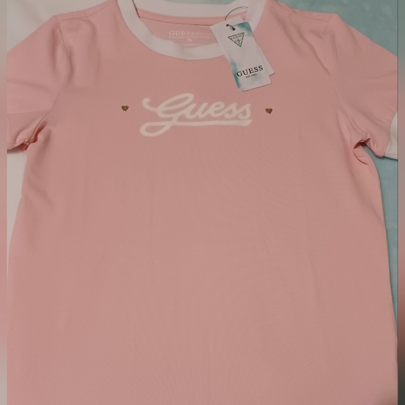 Guess Pink Logo T-Shirt - Picture 3 of 5